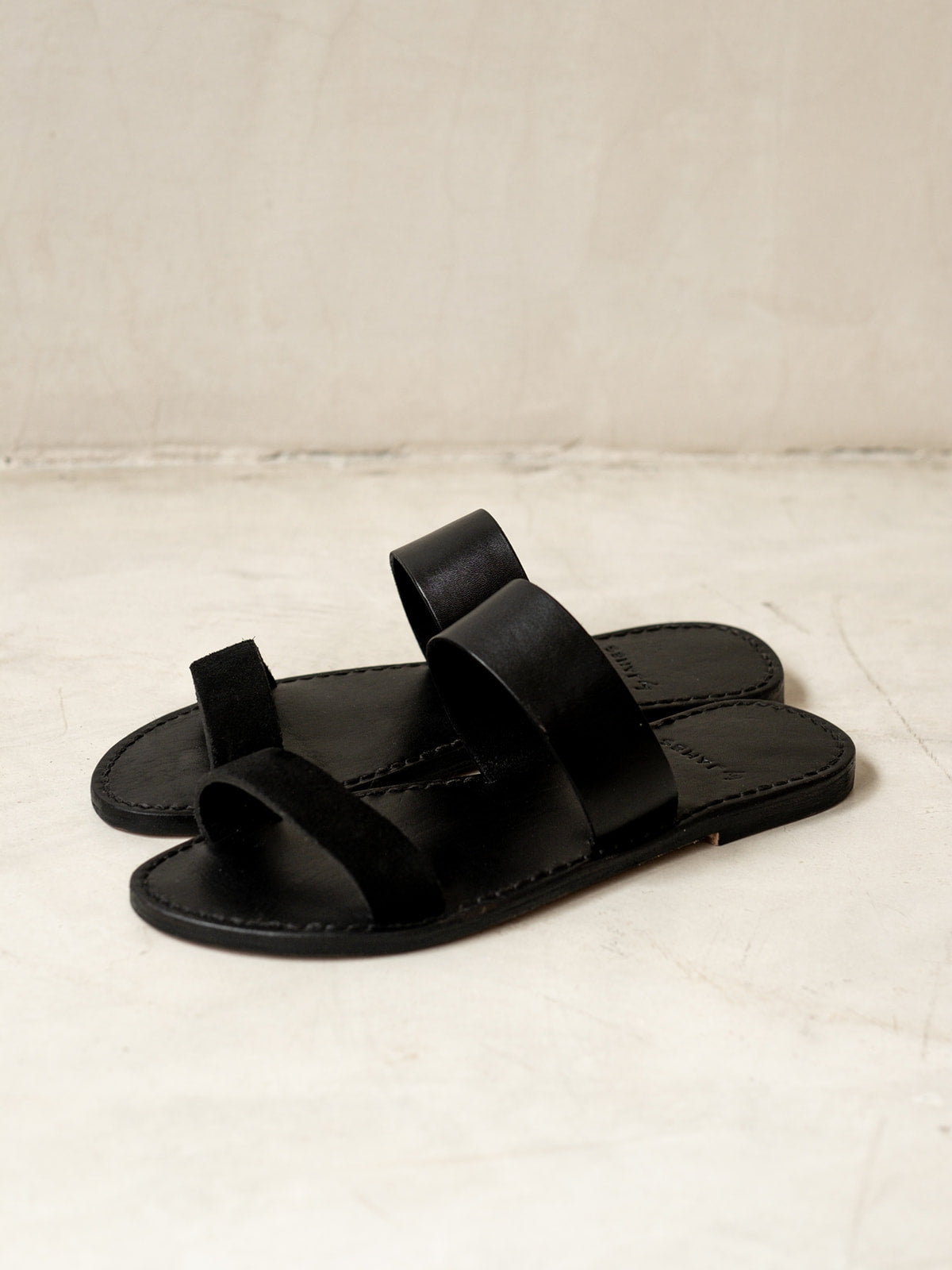 James Sandal - Women's Double Strap Leather Sandals | byJAMES
