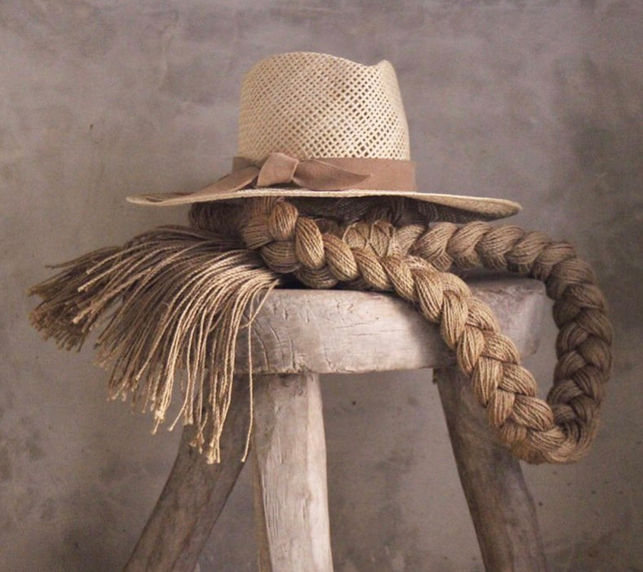 'Paja' Hat with leather band